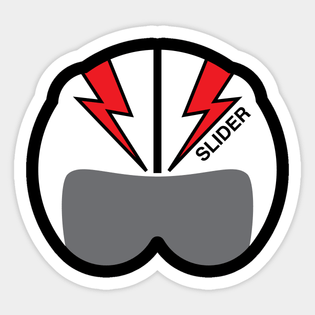 Slider helmet Sticker by Function9